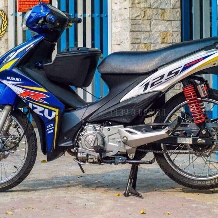 [ QUÍ KHÁCH VUI LÒNG MANG TEM RA TIỆM CHO THỢ DÁN] TEM RỜI dán xe axelo trắng xanh mẫu 2019