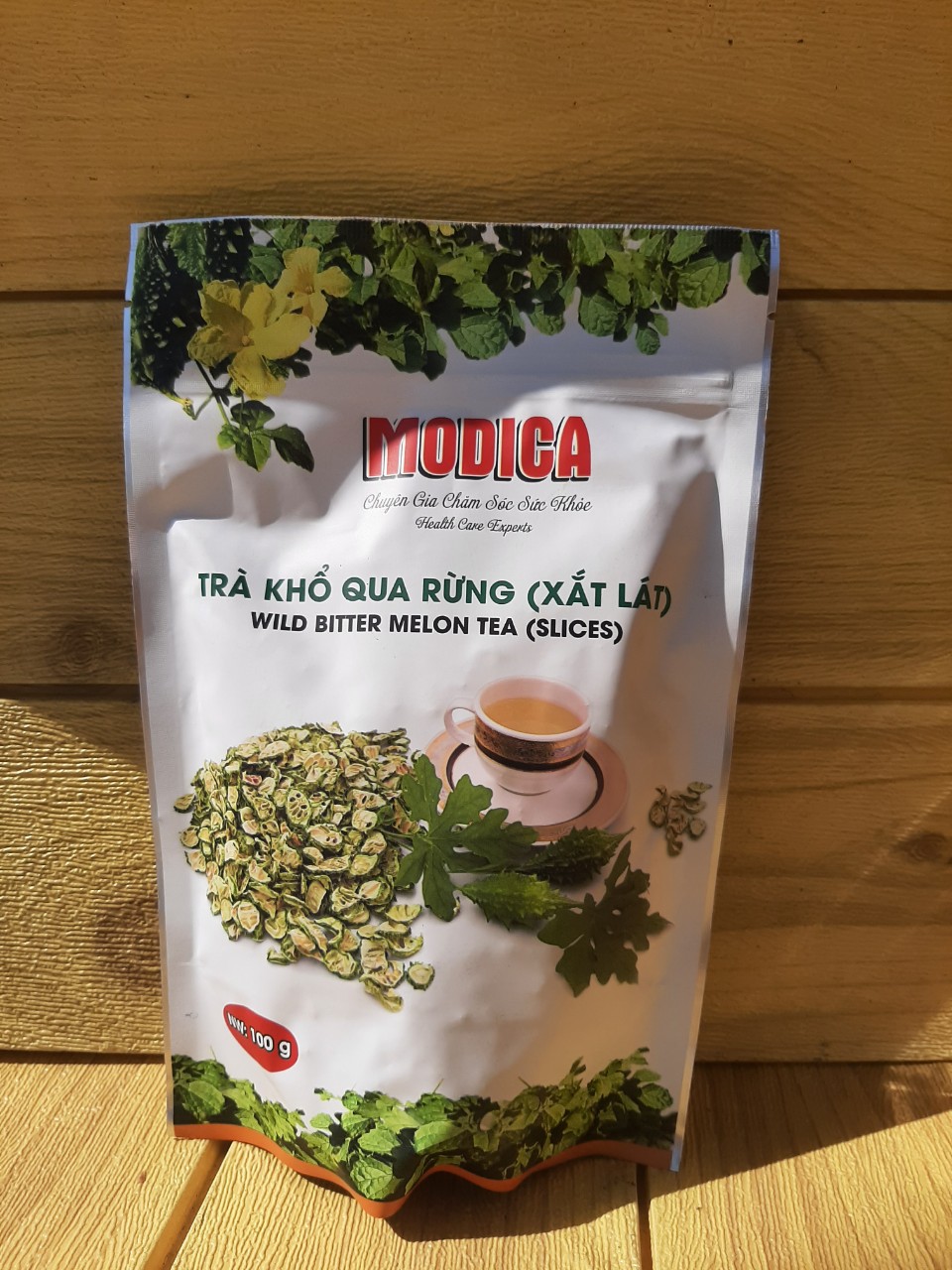 Trà khổ qua rừng xắt lát MODICA 100g