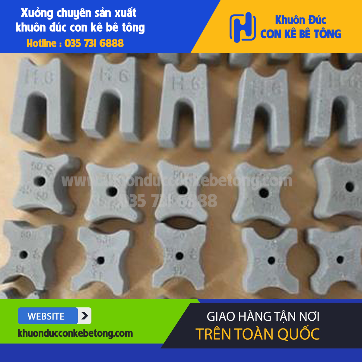 KHUÔN ĐÚC CON KÊ BÊ TÔNG ĐA NĂNG D2