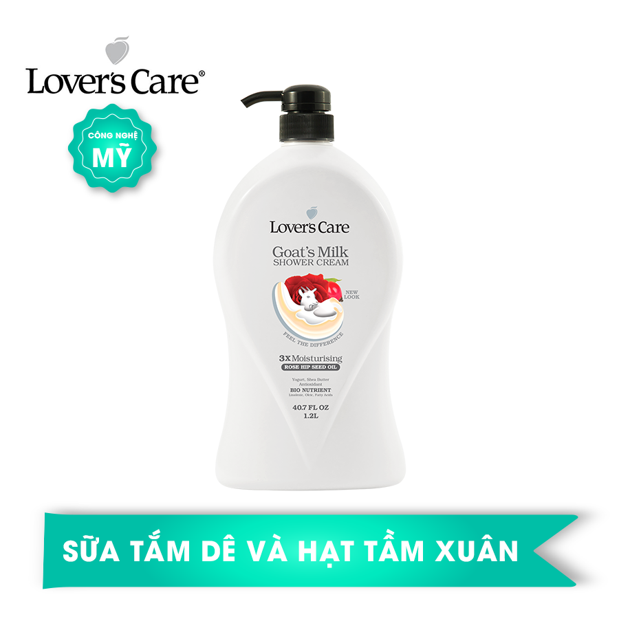 Lover's Care Goat's Milk  Rose Hips  Seed Oil Shower cream 1.2L