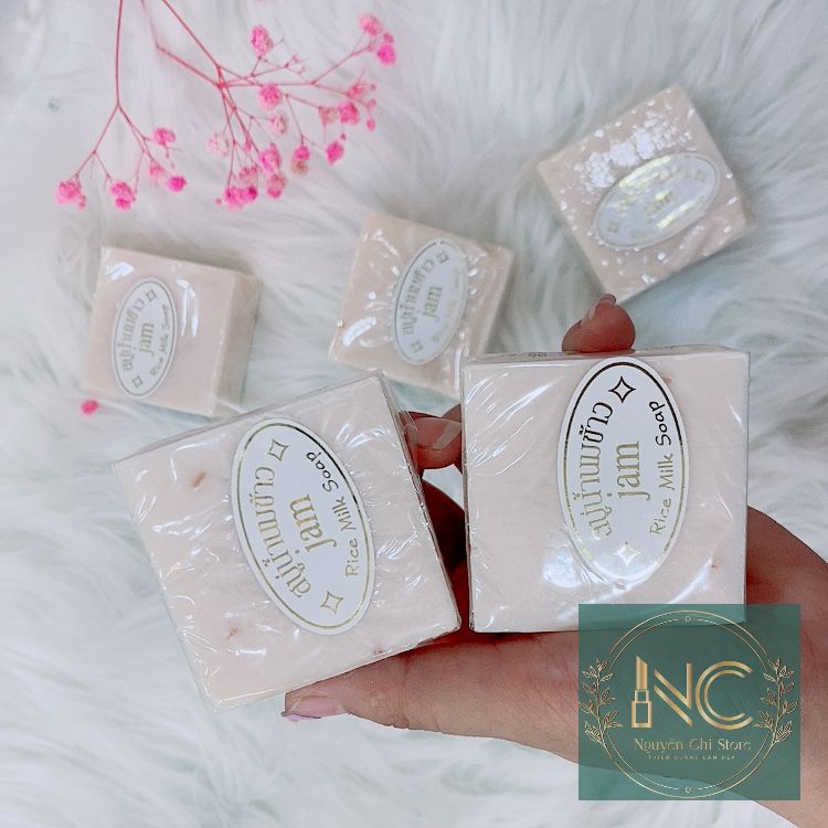 [ẢNH THẬT] Xà Bông Cục Xà Phòng Jam + Cám Gạo Thái Lan