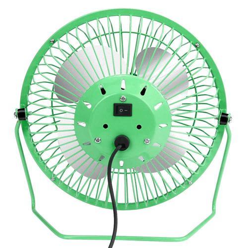 Quạt Mini lồng sắt siêu mát, siêu xinh HQ (Hợp kim nhẹ, Cổng USB) 15 cm - 2427