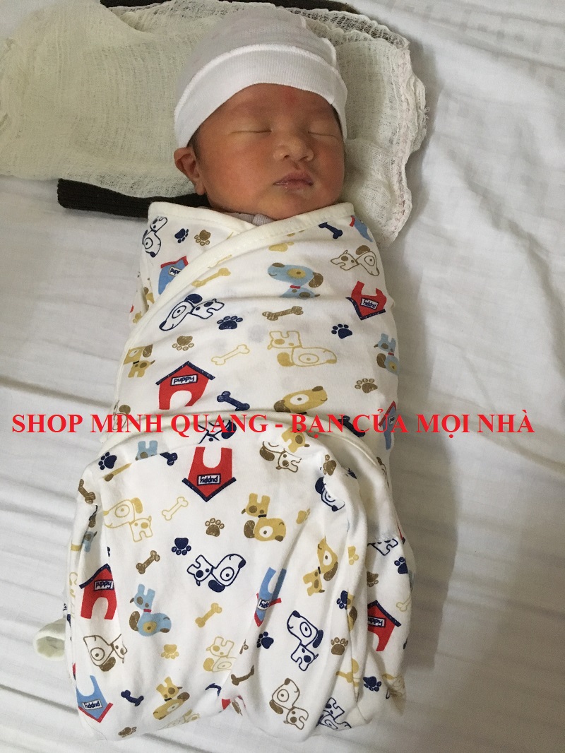 Combo 4 chăn quấn ủ kén cho bé sơ sinh