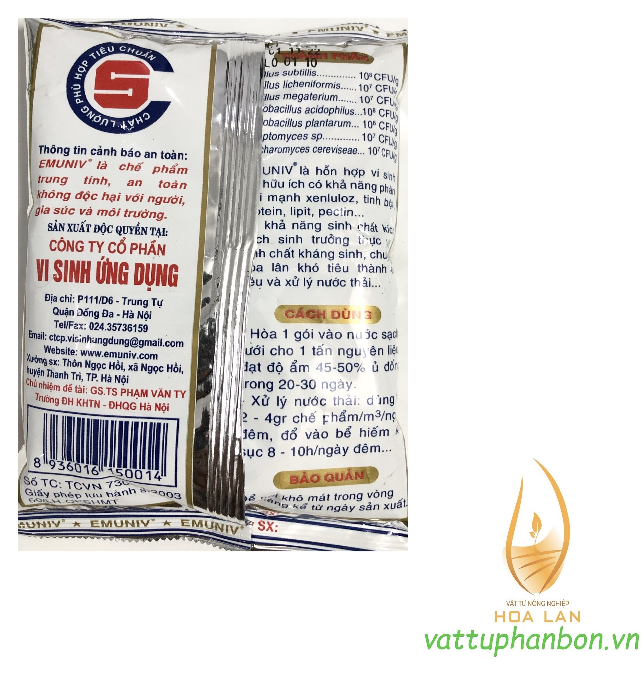 Phân Bón EMUNIV Vi sinh ứng dụng - #167A# 200g