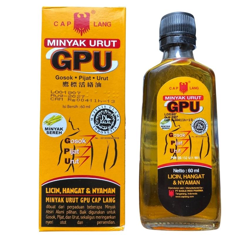 Dầu Nóng Xoa Bóp GPU MINYAK URUT Indonesia 60ml