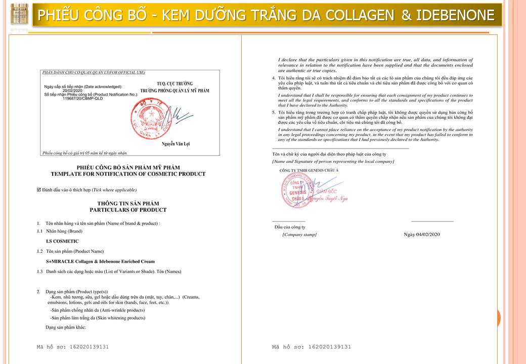 [HCM]Kem Dưỡng Trắng Da Collagen & Idebenone S+Miracle (80 ml)