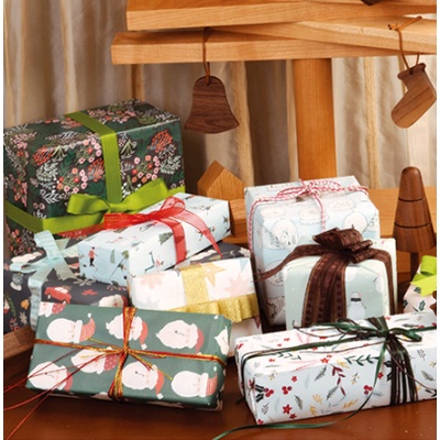 Giấy Gói Quà Giáng Sinh Mẫu 22 (Cỡ Giấy 52x75cm)