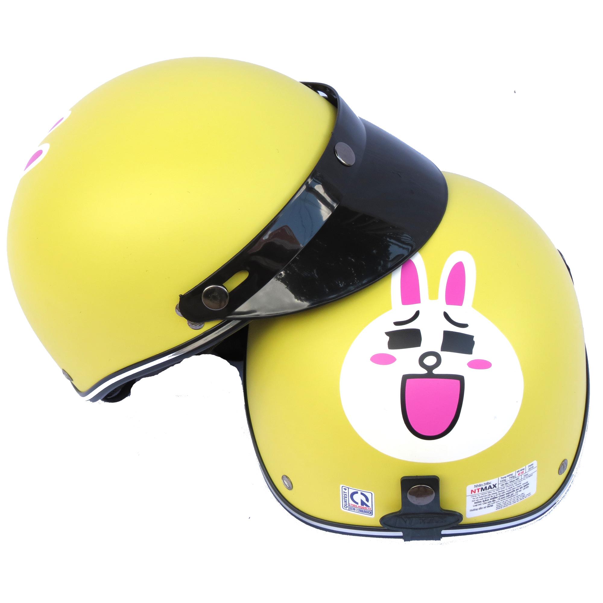 Mũ bảo hiểm NTMAX 1/2 thỏ siêu cute