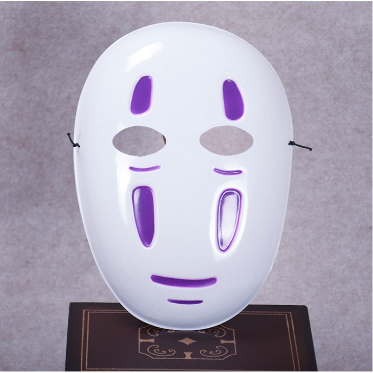 Mặt nạ hóa trang vô diện - mặt nạ vô diện hóa trang halloween-mặt nạ vô diện màu tím/đen-