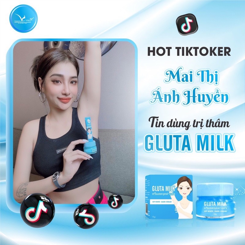 (Mua 1 Tặng 1) Kem Thâm Nách Gluta Milk Thai Lan