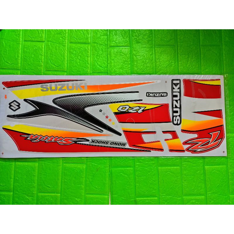Bộ tem Satria 2006 màu trắng đỏ hàng Thái Lan