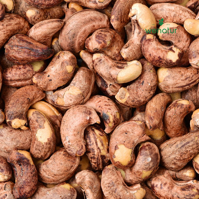 [Mua 1 tặng 1] Hạt Điều Lụa Nguyên Vỏ Rang Muối we'natur 250g (tặng 1 Xoài sấy dẻo 100g)