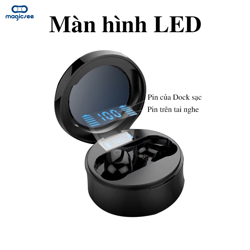 Tai nghe không dây bluetooth True wireless Magicsee R11- Pin trâu - Kháng nước IP67 - Sạc Type-C