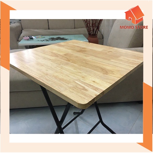 mặt bàn vuông gỗ cao su 60×60