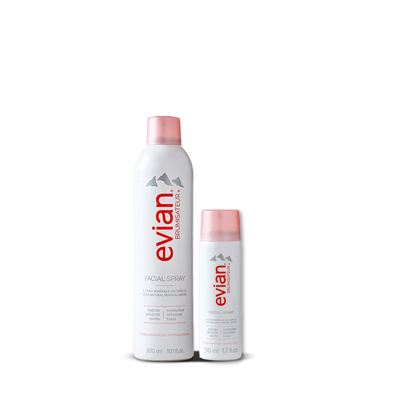 [DATE 2/2027] Combo 2 xịt khoáng cấp ẩm và làm dịu da Evian 300ml + 50ml