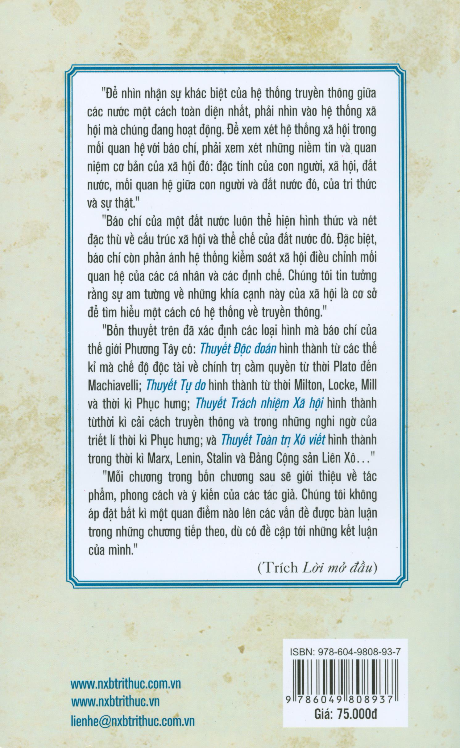 Bốn Học Thuyết Truyền Thông