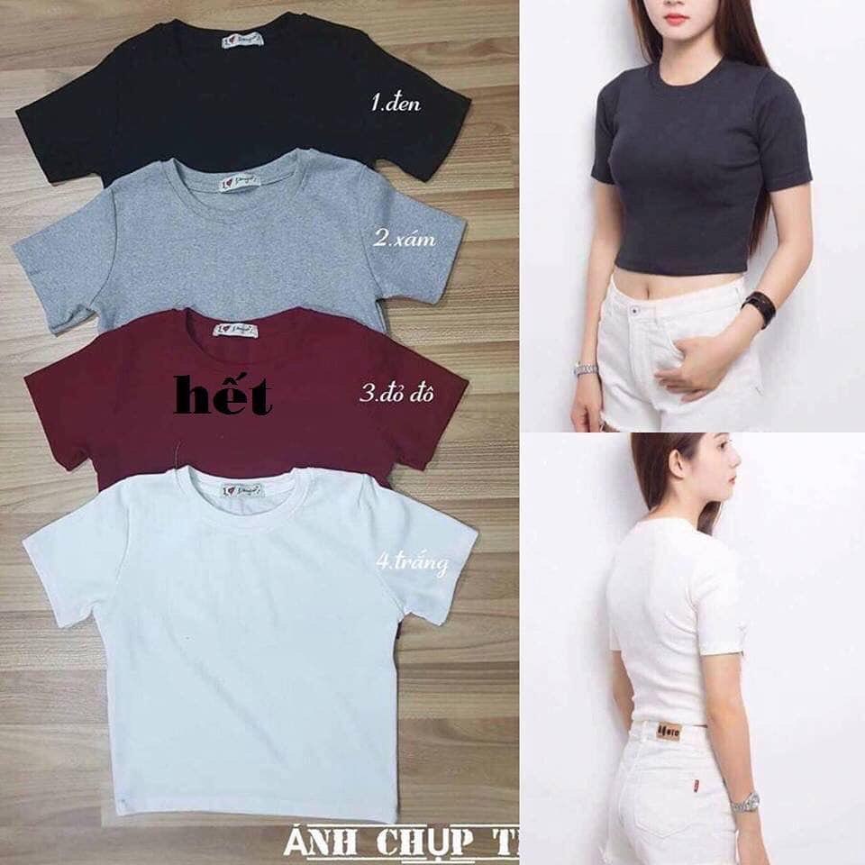 Aó croptop thun gân Thailand (FREESHIPMAX)