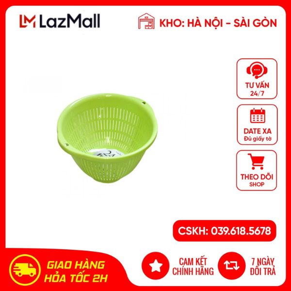 Rổ nhựa 3.6L màu xanh hàng chính hãng Nhật Bản