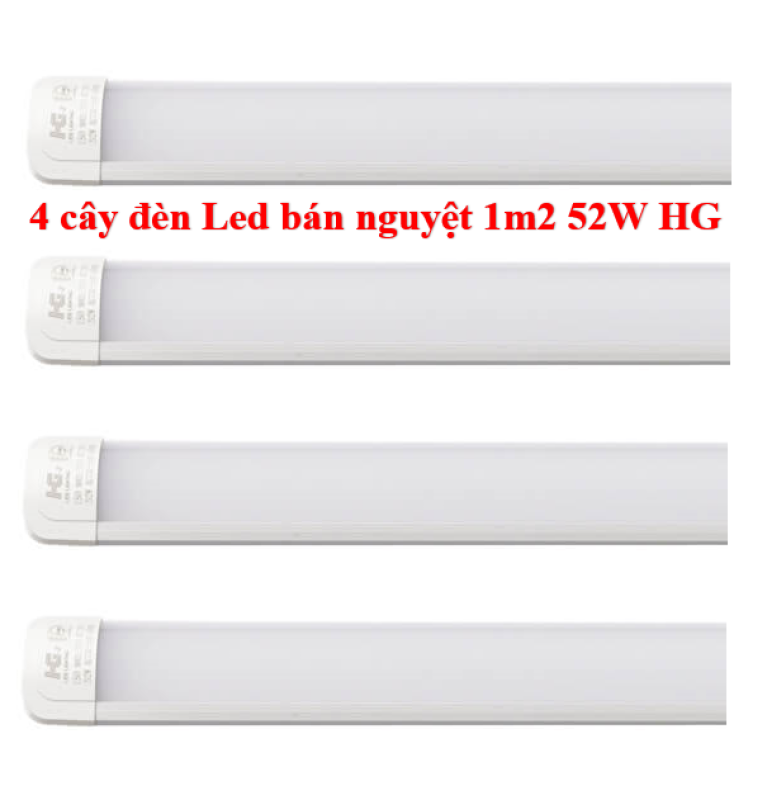 Combo 4 đèn led tuypa bán nguyệt 1m2 52w HG