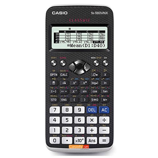 Máy Tính Casio 580 Vn X - Bảo Hành 7 Năm