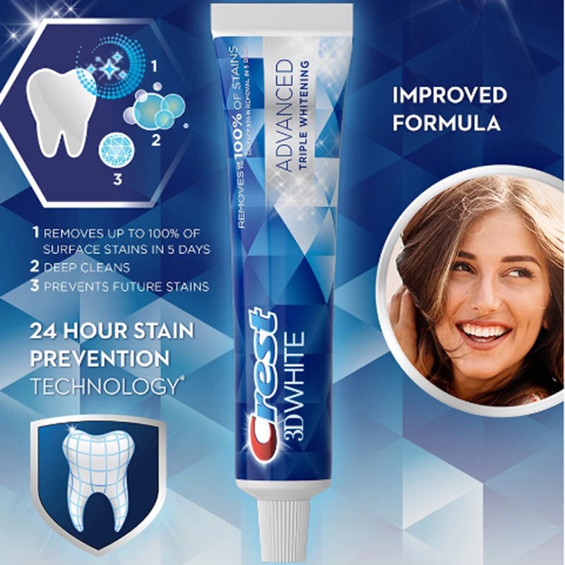 Kem đánh răng làm trắng CREST 3D White 147g