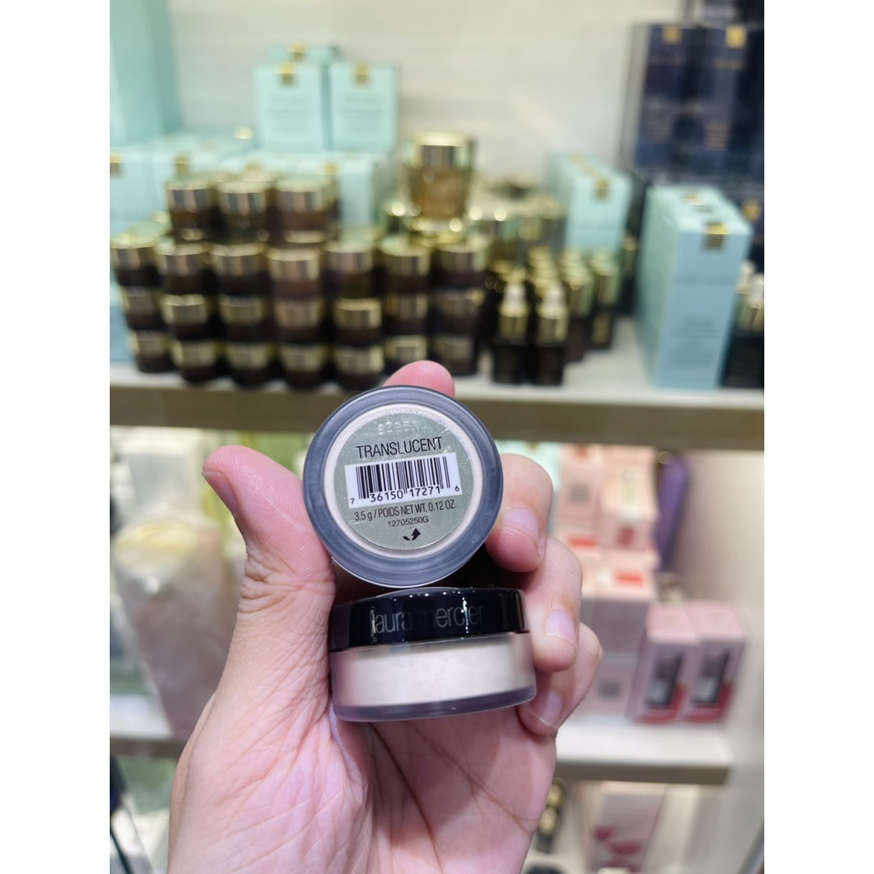 [MINISIZE 3.5G -5G - BAO BÌ MỚI ]PHẤN PHỦ ĐÌNH ĐÁM LAURA MECIER TRANSLUCENT SETTING POWDER MINISIZE