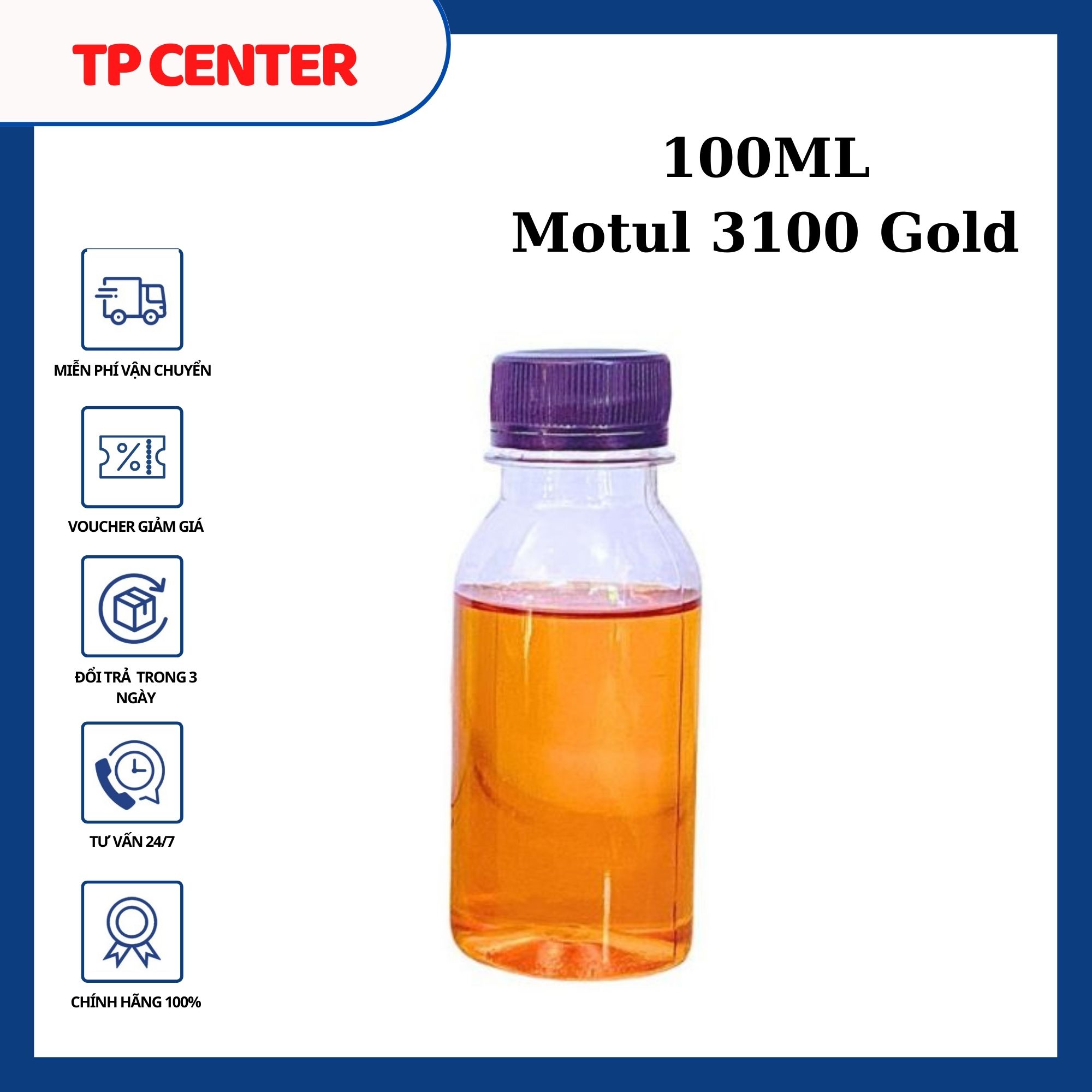 Nhớt Motul 3100 Gold 10W40 800ml chuyên dùng cho xe máy xe côn tay xe moto cao cấp