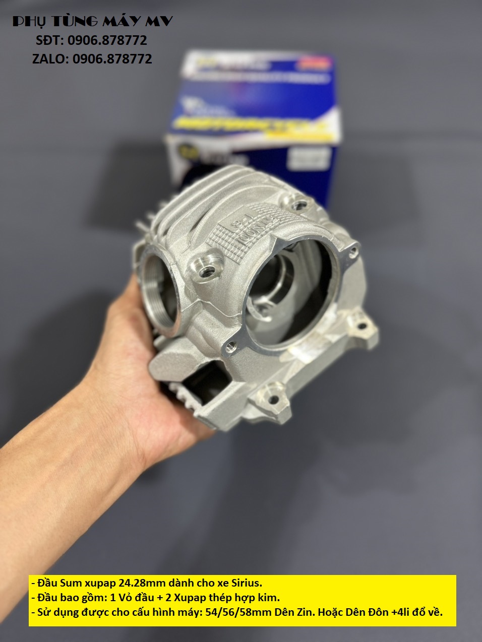 Đầu Sum Sirius 24.28 dành cho xe Sirius
