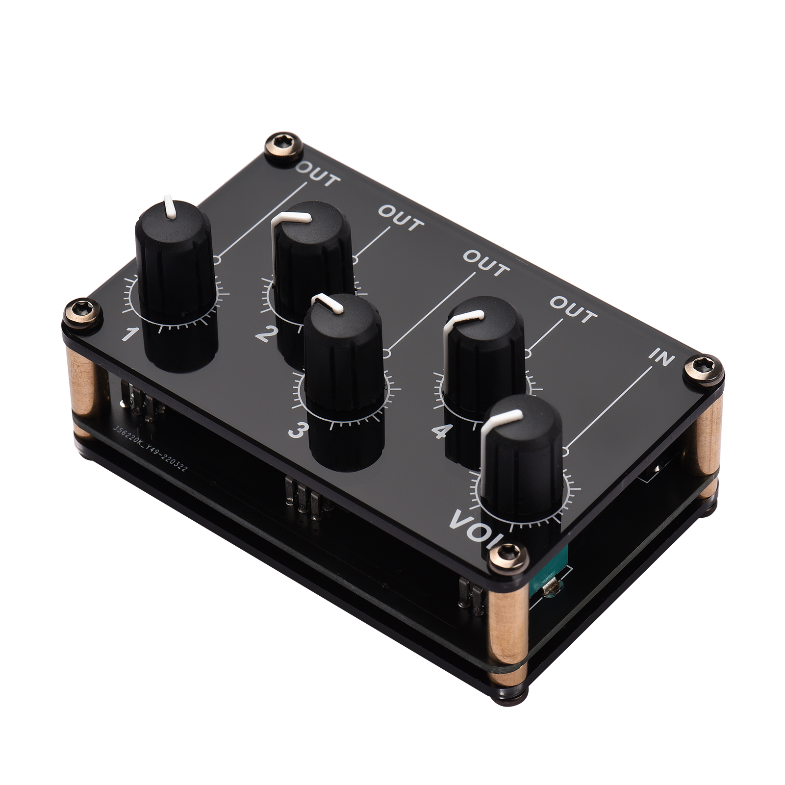 1in4out Passive Mixer Module Mini Stereo 4Channel Passive Mixer Audio Mixer 1 Audio Input to