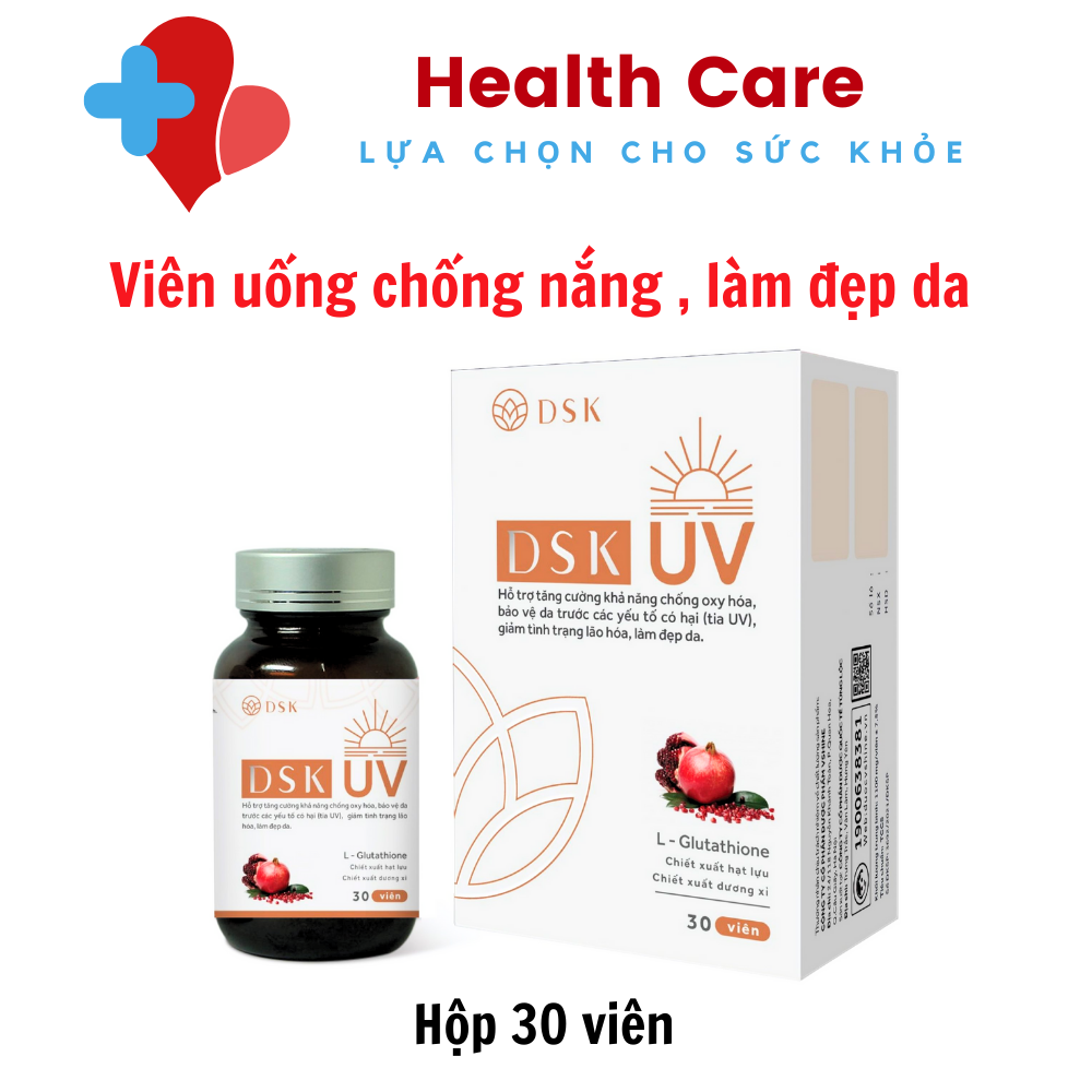 Viên uống chống nắng DSK UV - Vừa chống nắng, vừa sáng da
