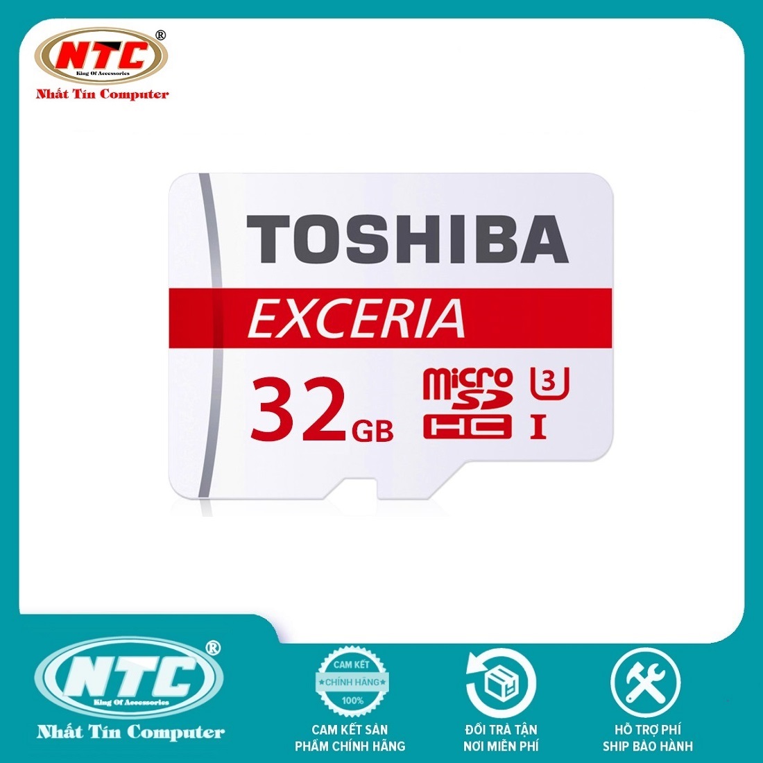 Thẻ nhớ microsdhc toshiba m302 exceria 32gb u3 4k 90mb/s - không box - nhất tín computer