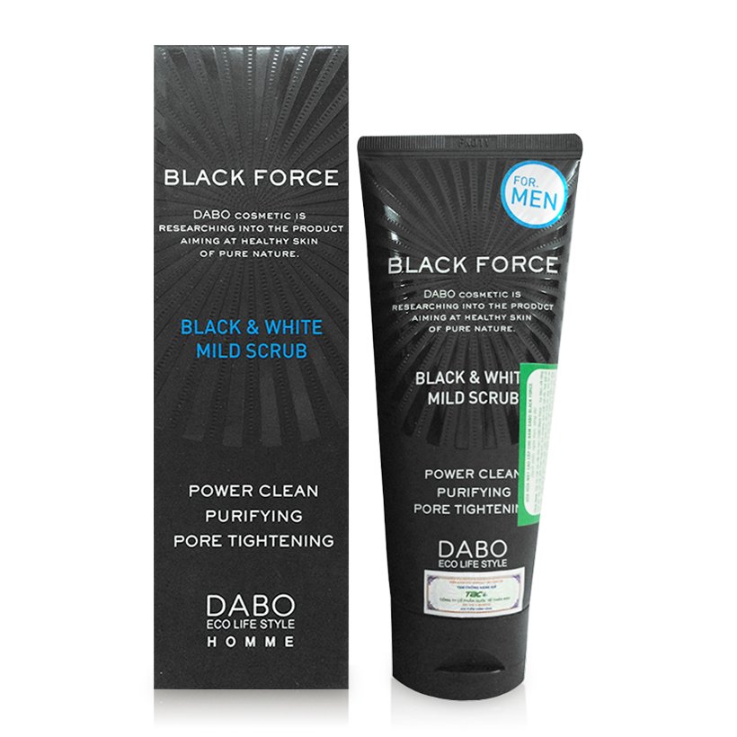 Sữa rửa mặt dành cho nam chính hãng Hàn Quốc ngừa mụn Dabo Black Force