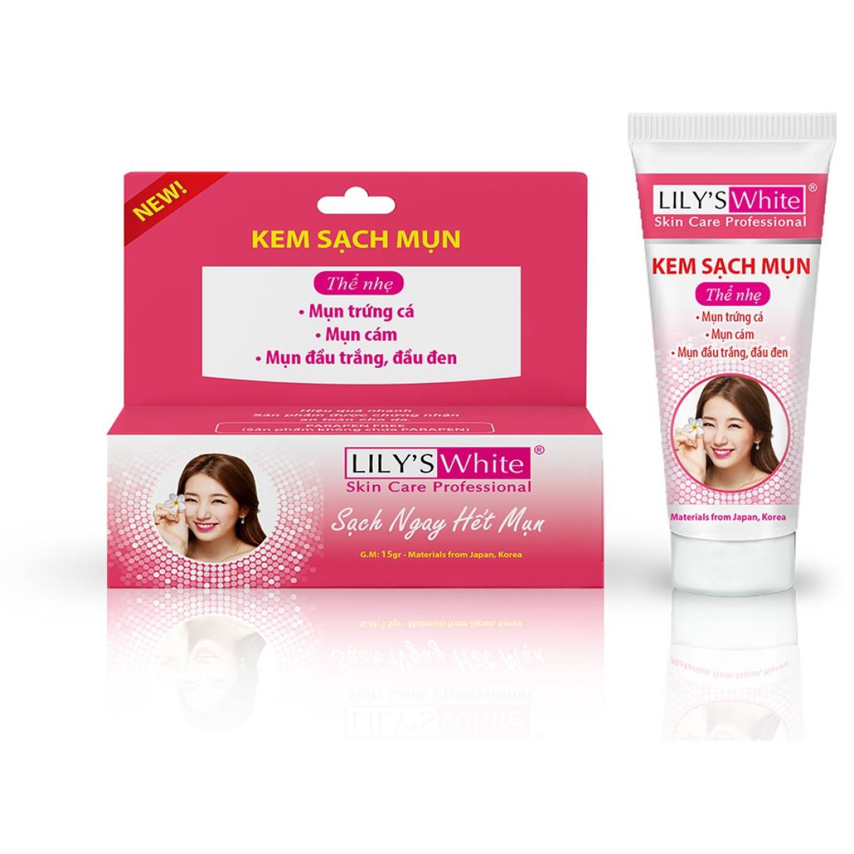 [HCM]ComBo Mụn Thâm Lily’s White Thể nhẹ