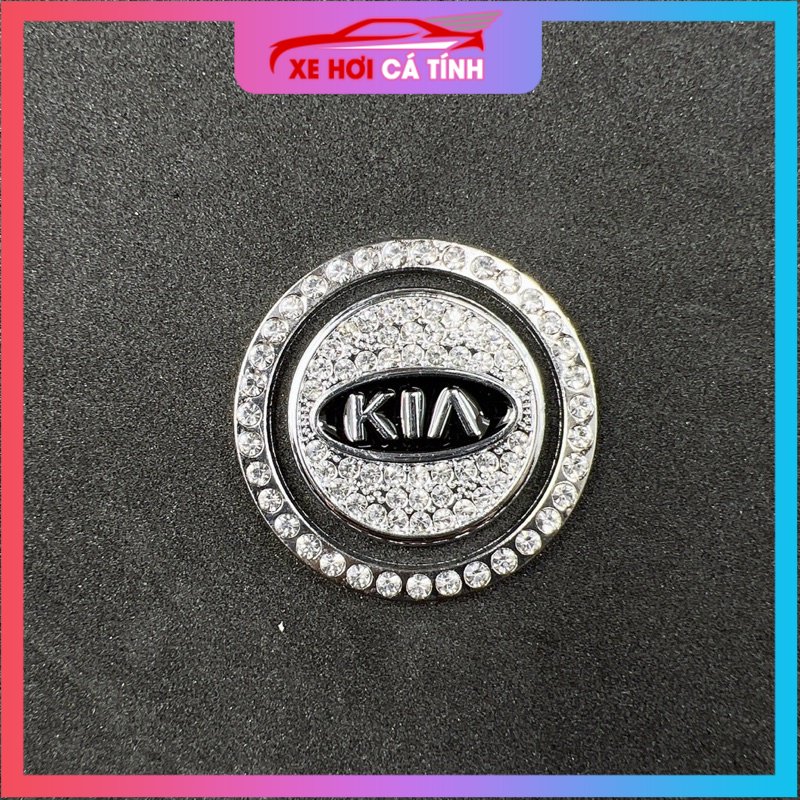 Nút đính đá đề nổ gắn start stop Vòng Đá và Logo xe ô tô Trang Trí Nút Khởi Động START STOP sang trọng cho xe Hyundai, kia, honda, mazda, toyota,..