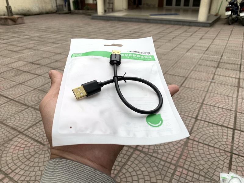 Dây Cáp USB 2.0 (Đực Sang Đực) Dài 0.25M UGREEN US102 10307 - Cap cấp