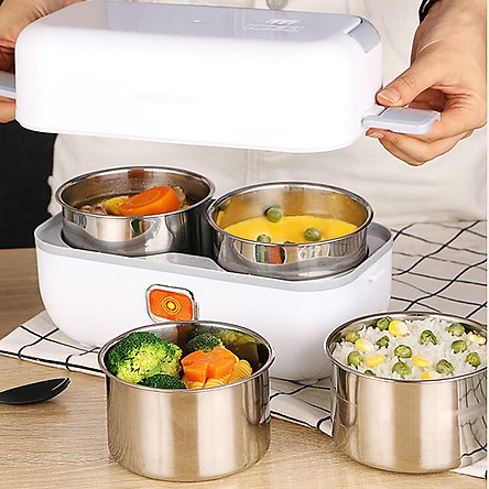 Hộp cơm cắm điện cao cấp-Hộp cơm cắm điện hâm nóng-Hộp cơm văn phòng cắm điện