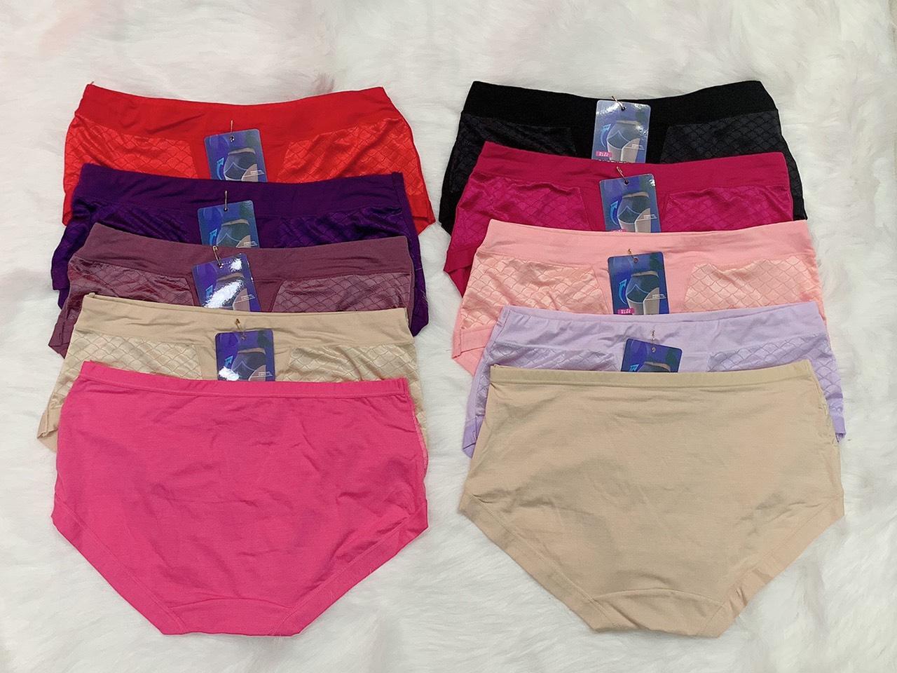 [HCM]COMBO 5 QUẦN LÓT NỮ COTTON LỤA BIG SIZE 827
