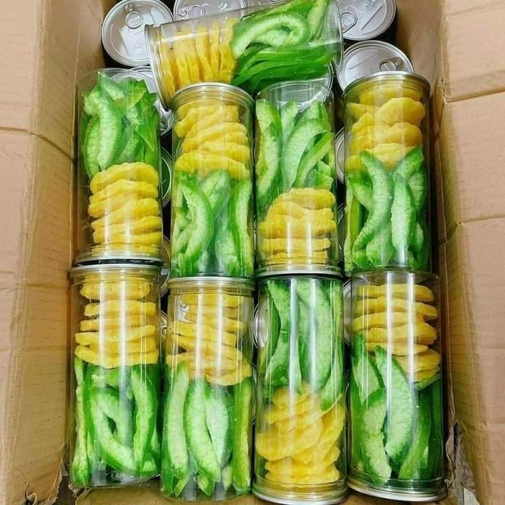Mứt Vỏ Bưởi Mix Thơm Thái Trai Đẹp 400G