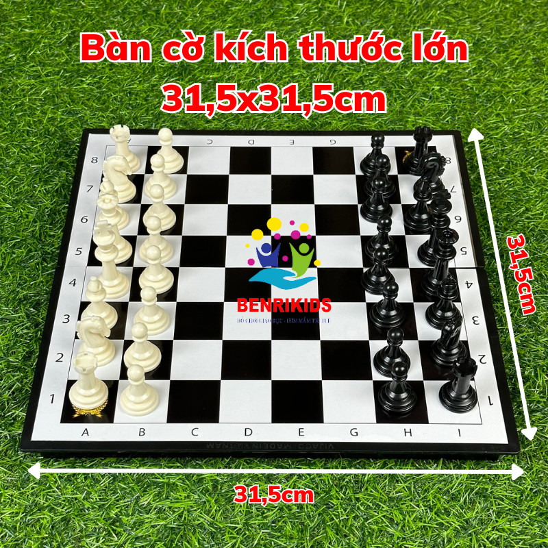 Bộ Cờ Vua Nam Châm Gập Gọn Tiêu Chuẩn Quốc Tế Dành Cho Mọi Lứa Tuổi Board Game Giúp Bé Phát Huy Chiến Thuật Phát Triển Tư Duy