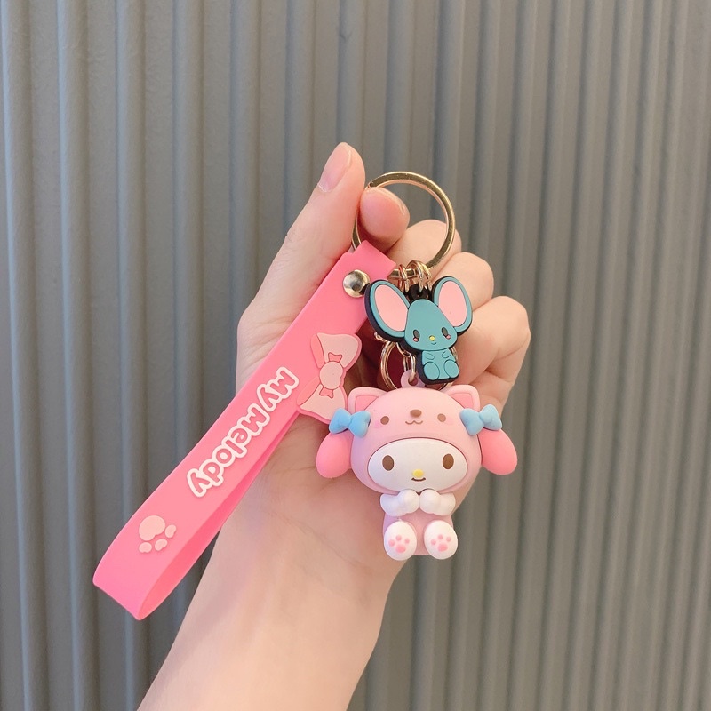Móc chìa khoá Sanrio dễ thương phong cách Hàn quốc 2023