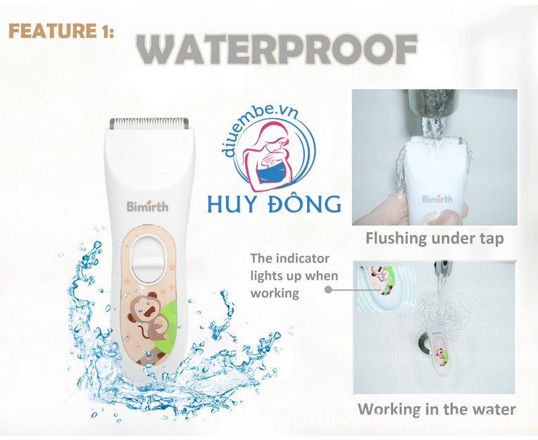 TÔNG ĐƠ CẮT TÓC BIMIRTH CHO BÉ ( TẶNG KÈM BAO ĐỰNG MÁY)