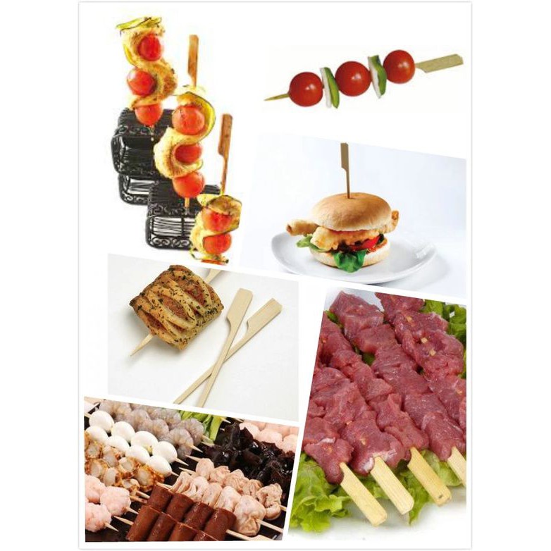 Xiên tre decor, trang trí Cocktail - 12cm (Gói 100c)