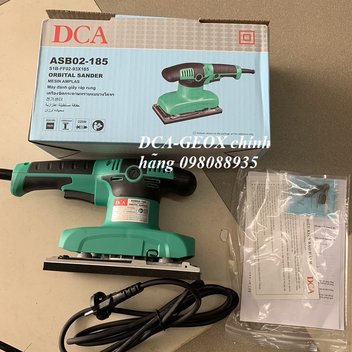 93x185mm Máy chà nhám rung DCA ASB02-185