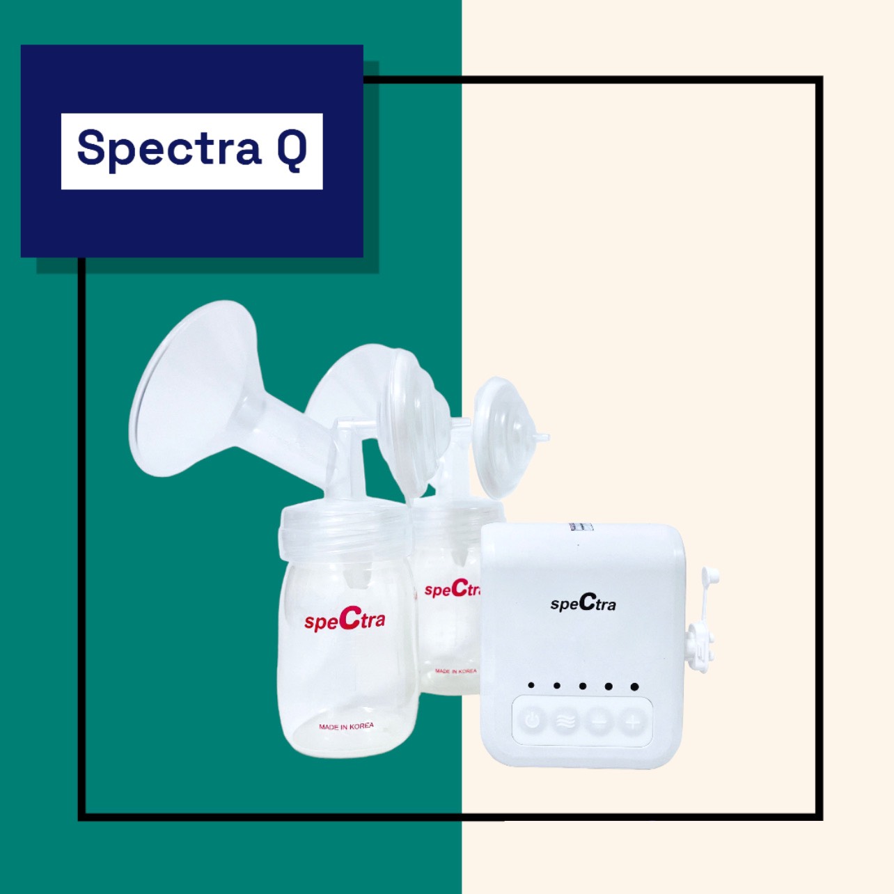 Máy hút sữa mini Spectra Q + Tặng bộ 2 bình trữ sữa spectra : 180.000