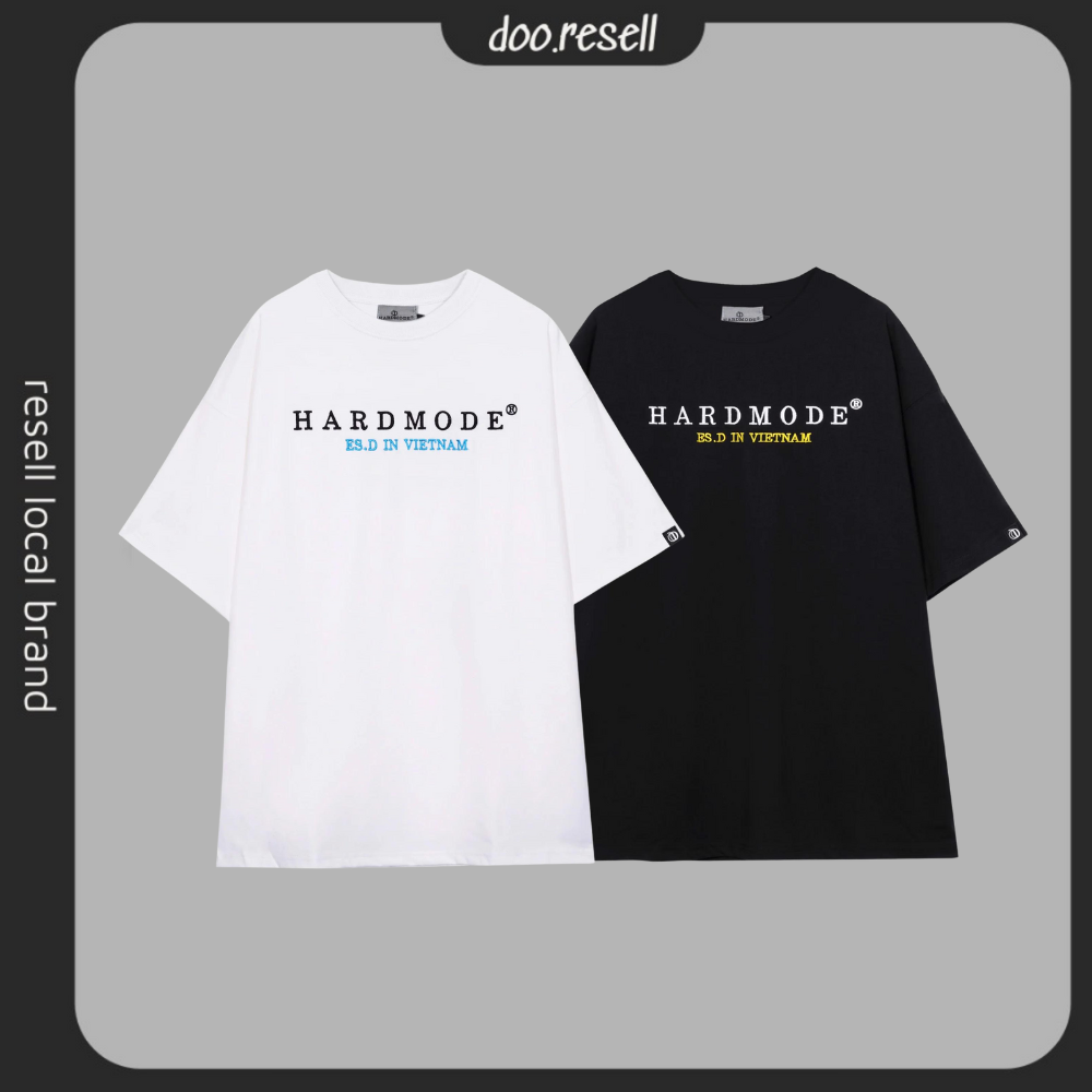 Áo Thun HARDMODE Basic Chính Hãng - Đen/Trắng