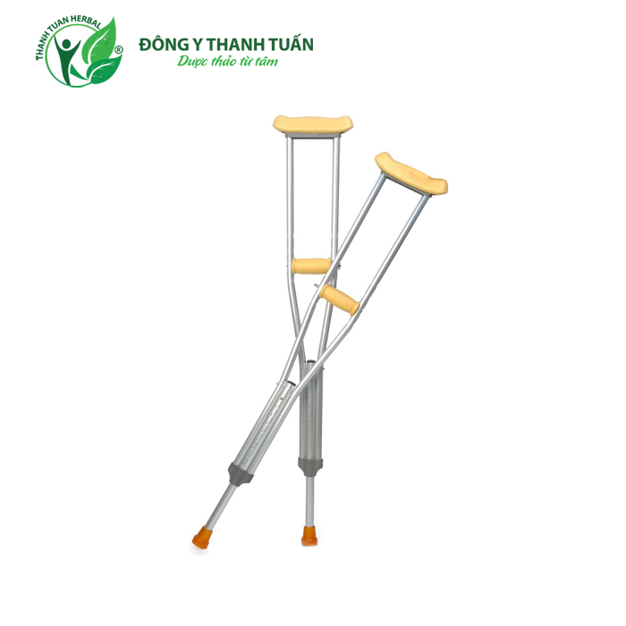 Nạng Nách Nhôm Tập Đi Người Lớn Lucass C25M (1 Đôi) – Chăm Sóc Chấn Thương Sau Tai Nạn Hoặc Tai Biến