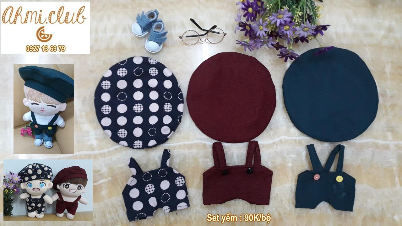 Outfit doll 20 kpop yếm, mũ nồi