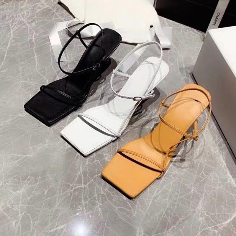 Sandal quai mảnh 7p gót cao cấp TDS22