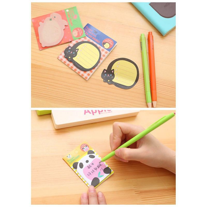 Giấy Note Ghi Chú Mini Hình Động Vật Dễ Thương