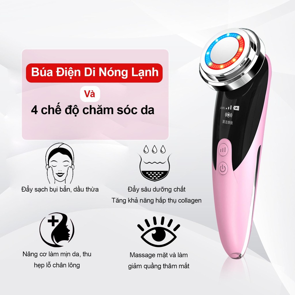Thanh lý máy rửa mặt massage - nâng cơ mặt- đánh tan nọng cằm xl06 chăm sóc da mặt đa năng